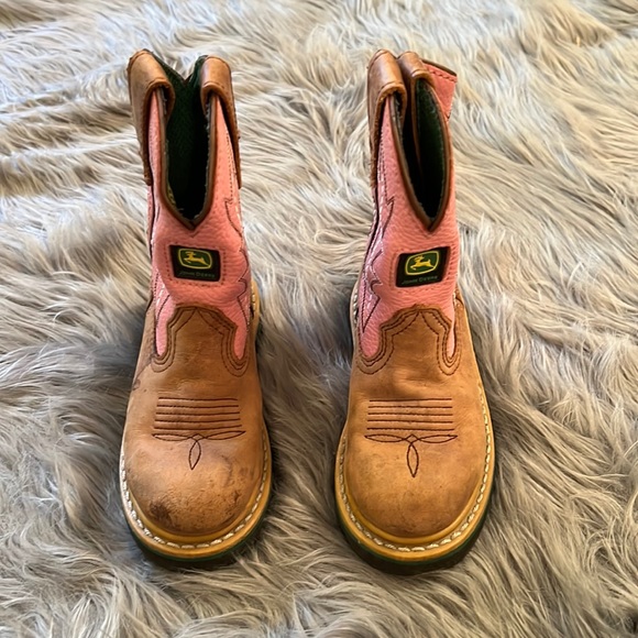 John Deere Other - Pink Girls John Deere Work Boots